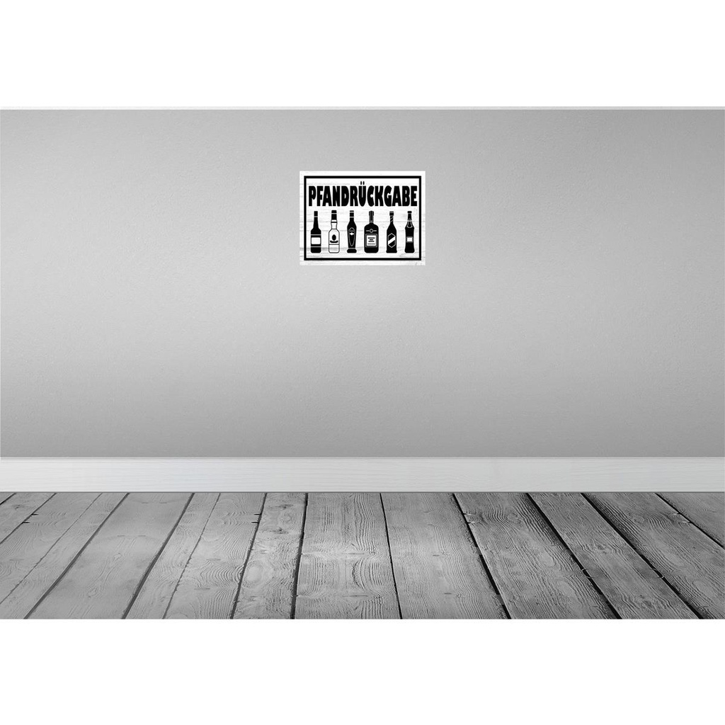 [LA-118940] Blechschild 30x40 cm Pfandrückgabe Dekoration Bild 2