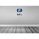 [LA-118945-H] Holzschild 40x30 cm Parkplatz mit Parkausweis Parkplatzschild Bild 2
