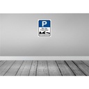 [LA-118949] Blechschild 40x30 cm Parkplatz nur Fahrräder Parkplatzschild Bild 2