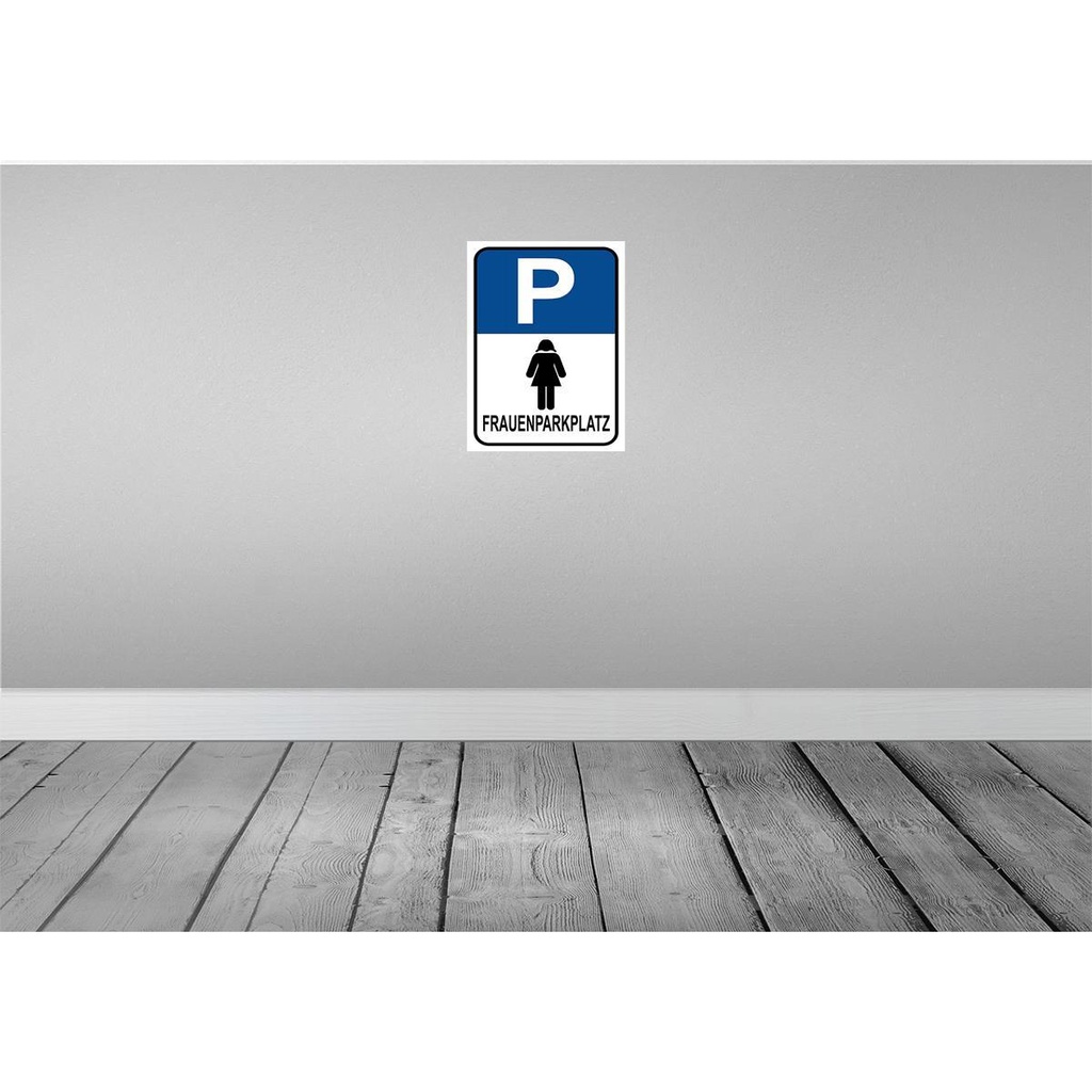 [LA-119034-H] Holzschild 40x30 cm Frauen Parkplatz Parkplatzschild Bild 2