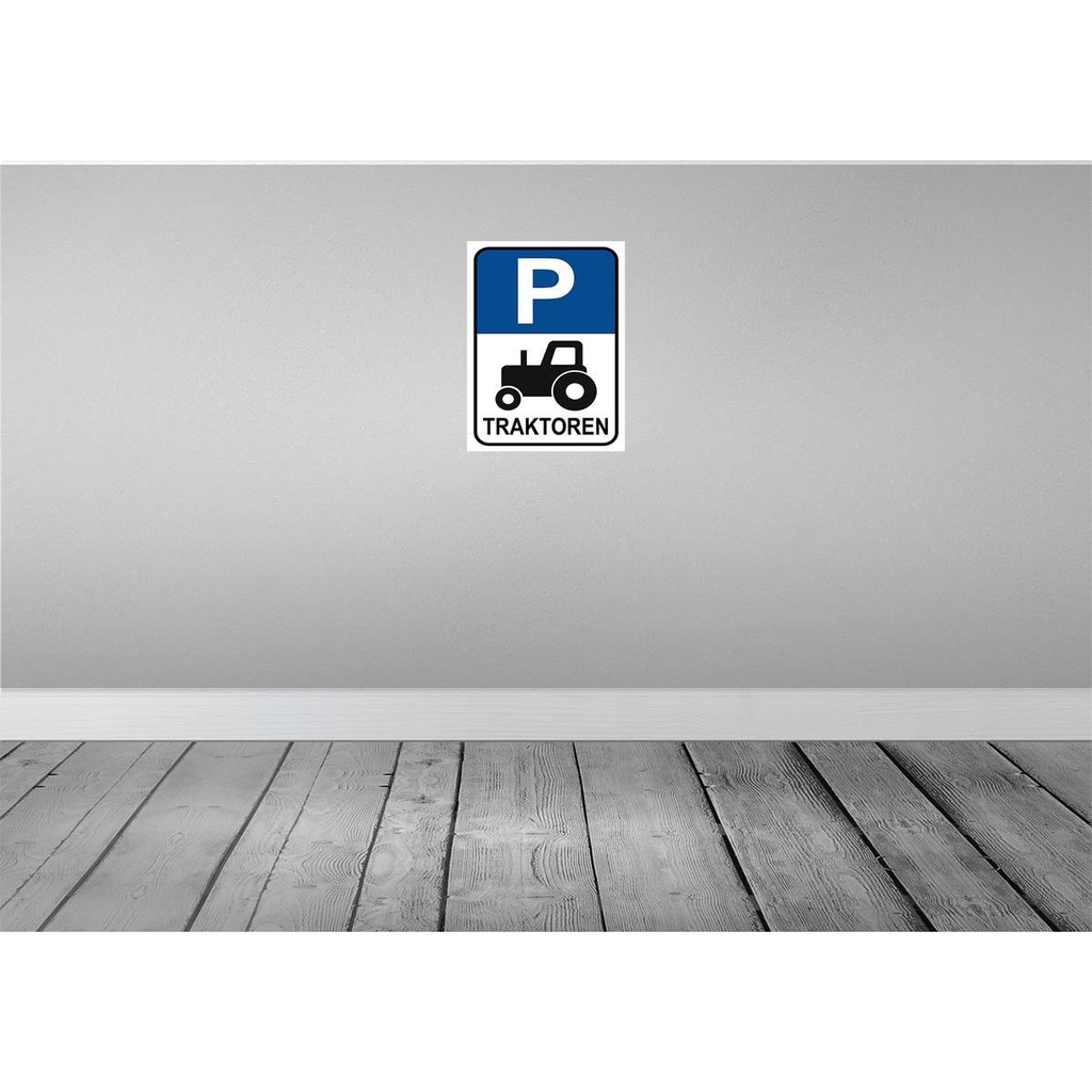 [LA-119037-H] Holzschild 40x30 cm Parkplatz Traktor Parkplatzschild Bild 2