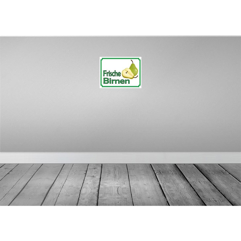 [LA-119076-H] Holzschild 30x40 cm frische Birnen Hofladen Marktstand Laden Bild 2