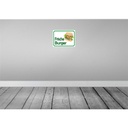 [LA-119081] Blechschild 30x40 cm frische Burger Restaurant Essen Trinken Bild 2