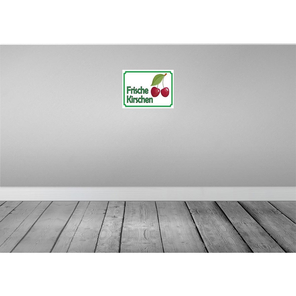 [LA-119088] Blechschild 30x40 cm frische Kirschen Hofladen Marktstand Laden Obst Gemüse Bild 2
