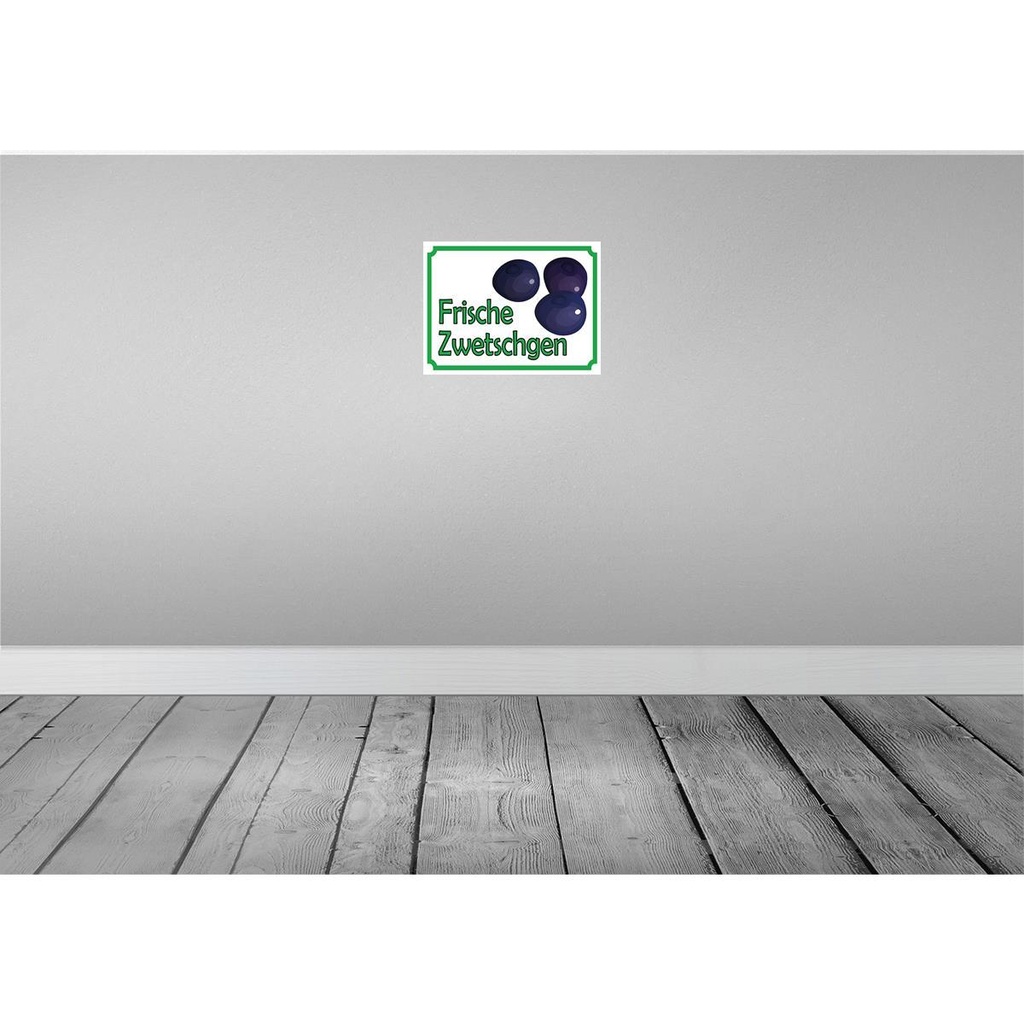 [LA-119089] Blechschild 30x40 cm frische Zwetschgen Hofladen Marktstand Laden Obst Gemüse Bild 2