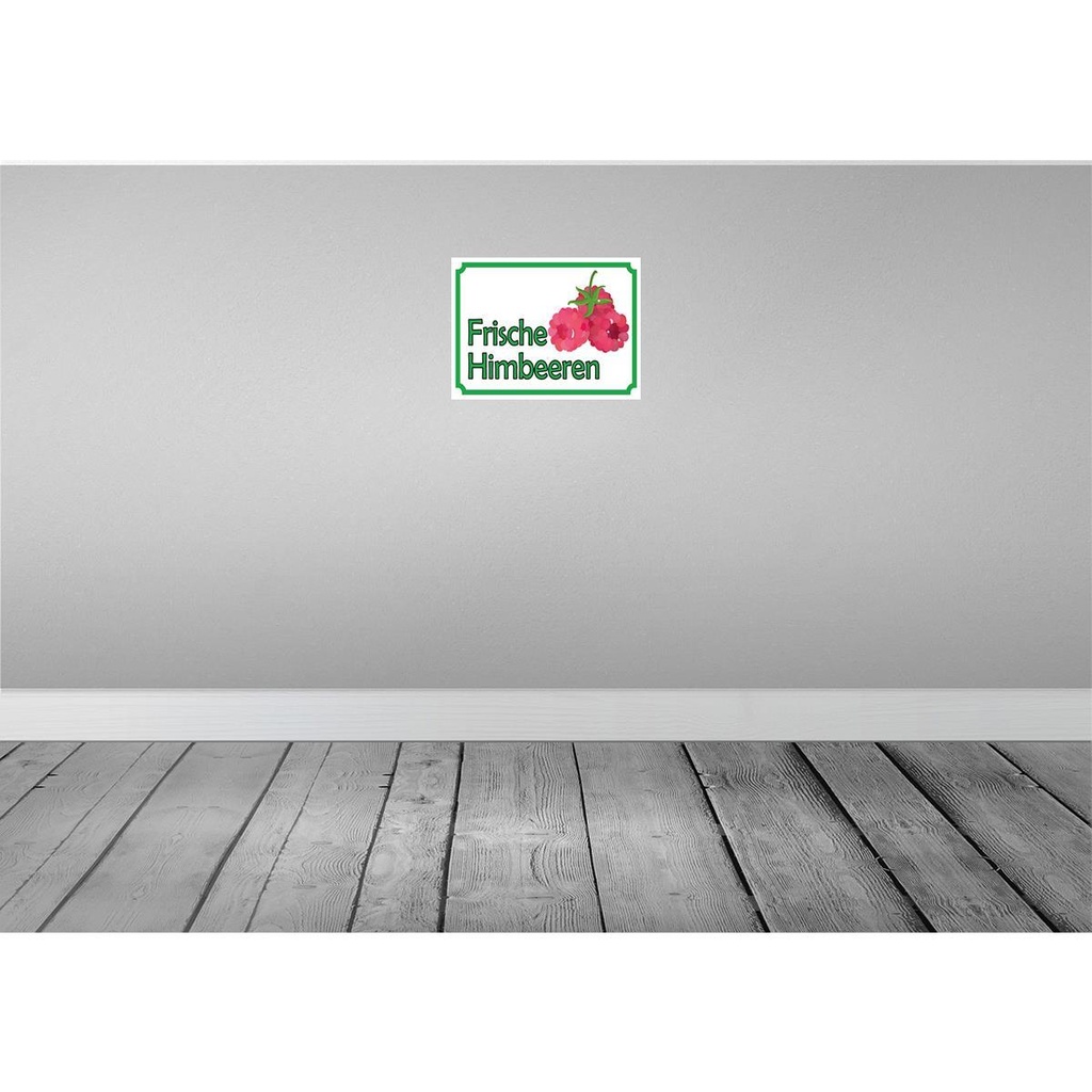[LA-119090-H] Holzschild 30x40 cm frische Himbeeren Hofladen Marktstand Laden Bild 2