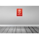 [LA-119132] Blechschild 40x30 cm Keep Calm and draw Yoga Bild 2