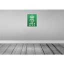 [LA-119138-H] Holzschild 40x30 cm Keep Calm and love a nerd Bild 2