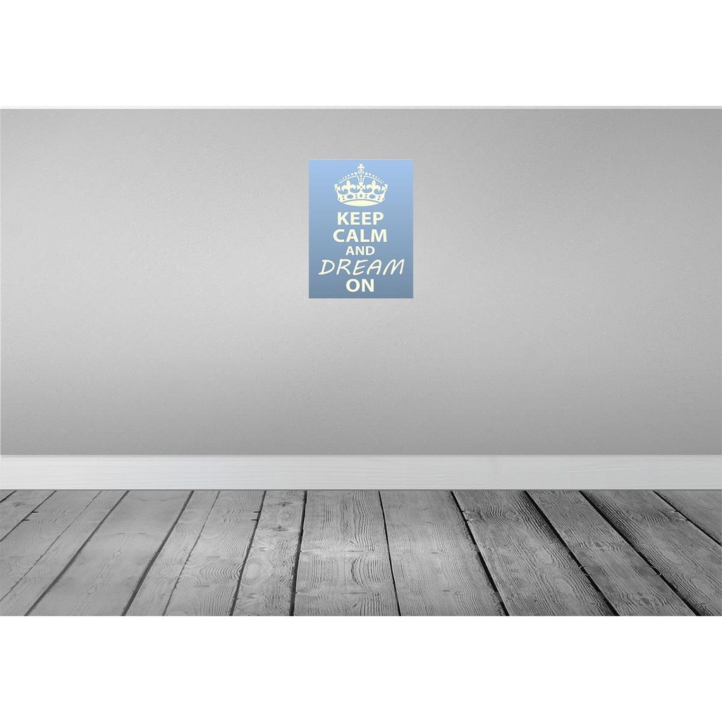 [LA-119141] Blechschild 40x30 cm Keep Calm and dream on Yoga Bild 2