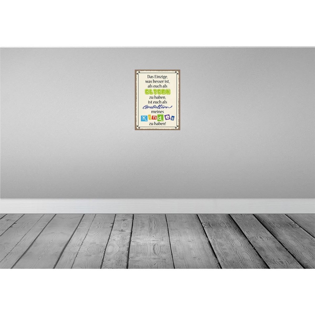 [LA-119168] Blechschild 40x30 cm Eltern Großeltern Kinder Familie Freunde Bild 2