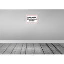[LA-119241-H] Holzschild 30x40 cm im Büro Sicherheitsabstand Warnschild Hinweisschild Bild 2
