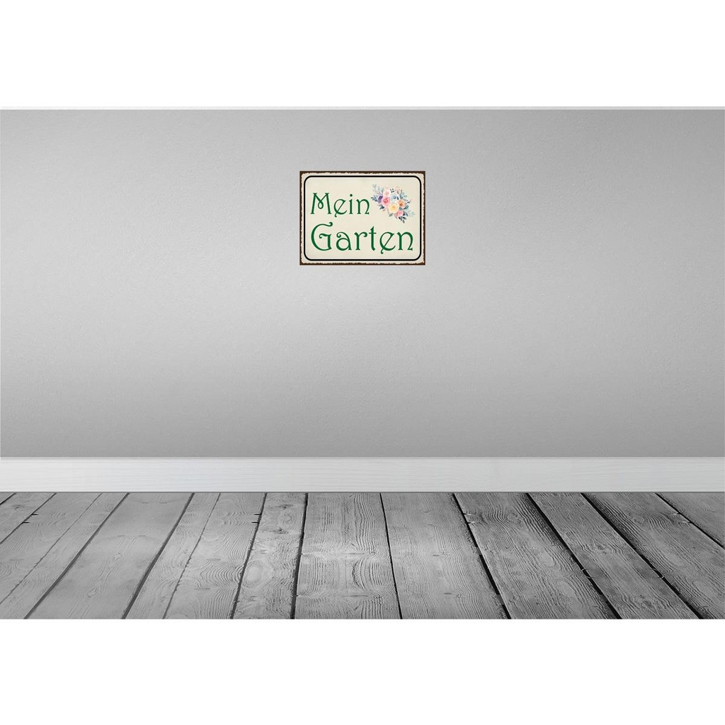 [LA-119251] Blechschild 30x40 cm mein Garten Geschenk Bild 2