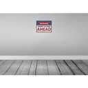 [LA-119269] Blechschild 30x40 cm Warning grumpy old man ahead Warnschild Hinweisschild Sicherheit Vorsicht Bild 2