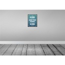 [LA-119287] Blechschild 40x30 cm if Alcohol can damage short term Spruch Zitat Bild 2