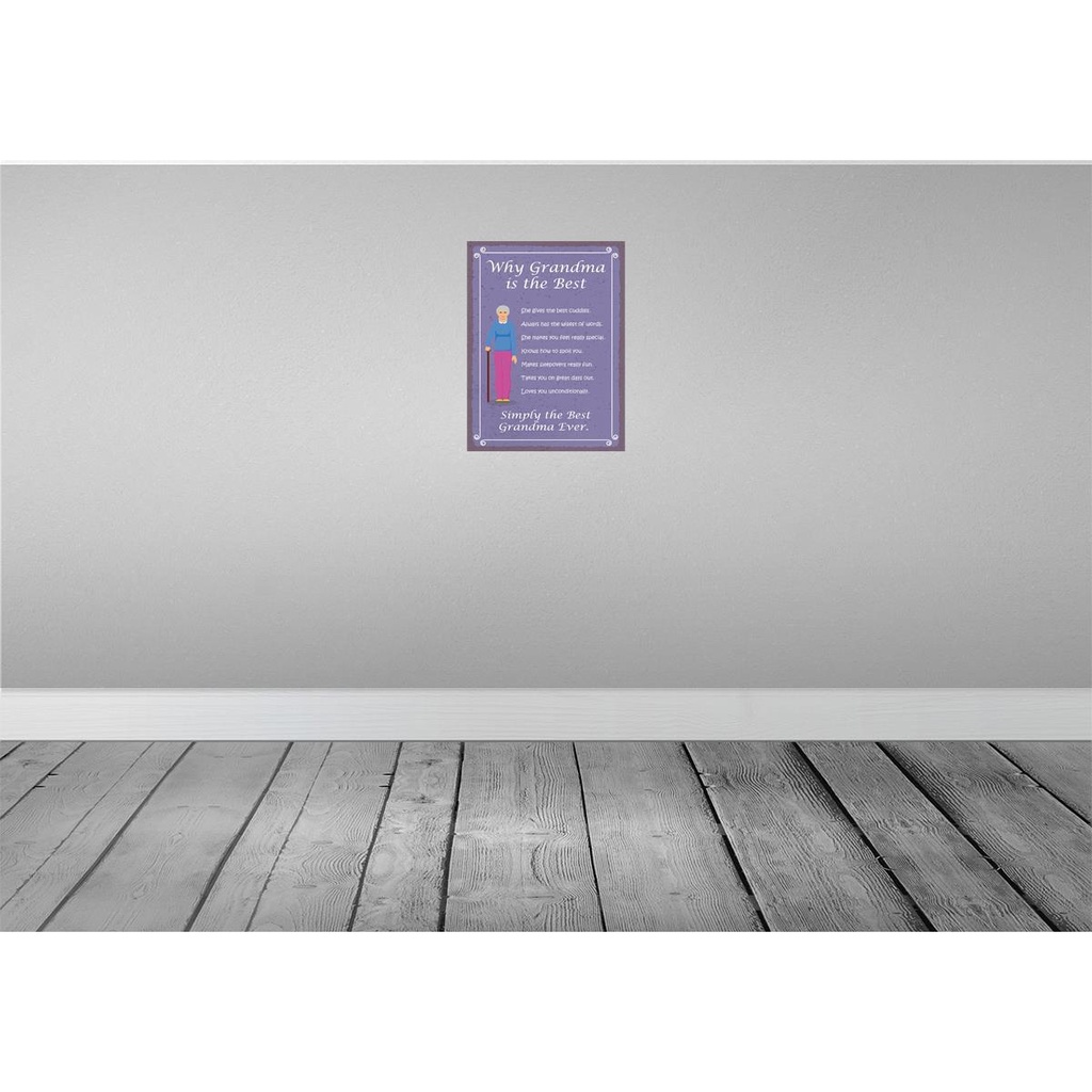 [LA-119294] Blechschild 40x30 cm why Grandma is the best Oma Opa Bild 2