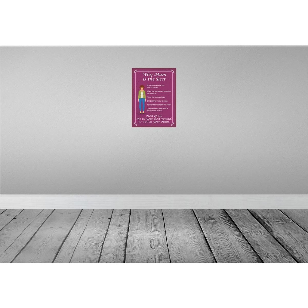 [LA-119296] Blechschild 40x30 cm why Mam Zitat is the best Mama beste Männer Frauen Spruch Bild 2