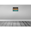 [LA-119306] Blechschild 30x40 cm Schuhe ausziehen Flur schrubben Spruch Zitat Bild 2