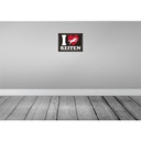 [LA-119312] Blechschild 30x40 cm Pferde i love reiten Herz Tier Haustier Pferd Bild 2