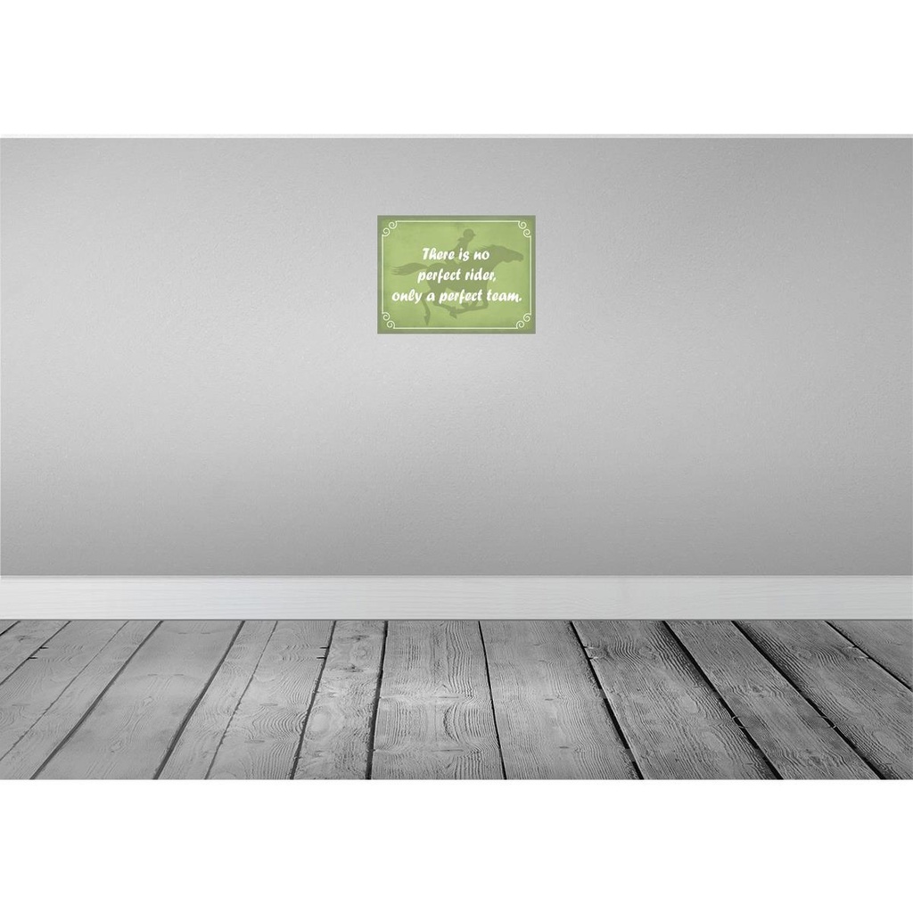 [LA-119317-H] Holzschild 30x40 cm there is no perfect rider only Dekoration Bild 2