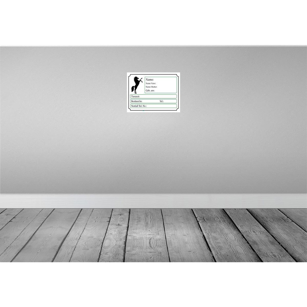 [LA-119318] Blechschild 30x40 cm Pferde Name Vater Mutter geb. am Tier Haustier Pferd Bild 2