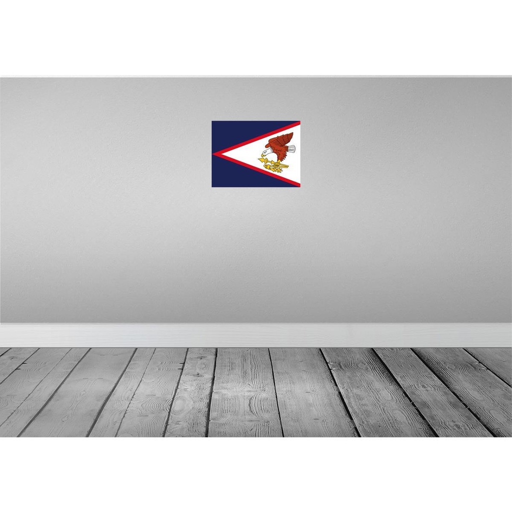 [LA-119349] Blechschild 30x40 cm American Samoa Flagge Fahne Wappen Bild 2