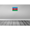 [LA-119358-H] Holzschild 30x40 cm Aserbaidschan Azerbaijan Flagge Fahne Wappen Bild 2