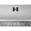 [LA-119361-H] Holzschild 30x40 cm Barbados Flagge Fahne Wappen Bild 2