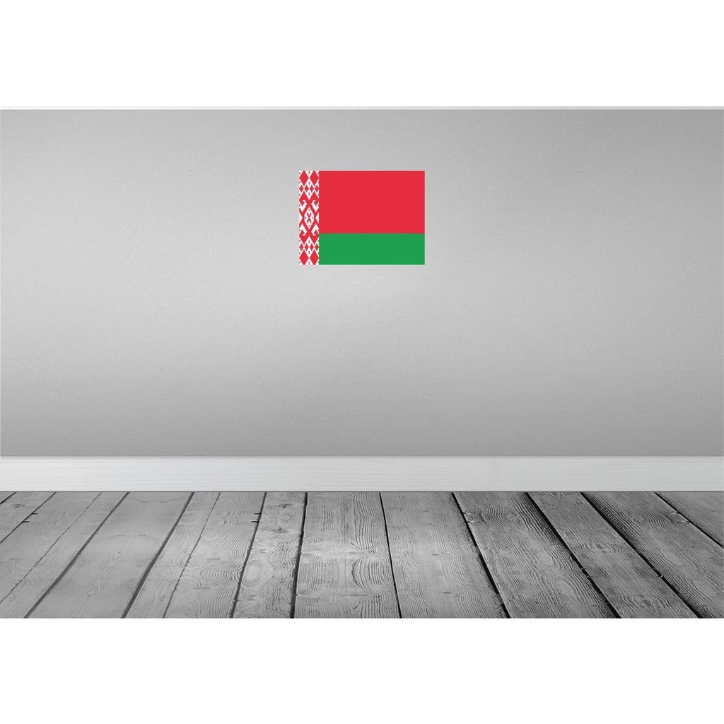 [LA-119362-H] Holzschild 30x40 cm Weißrussland Belarus Flagge Fahne Wappen Bild 2