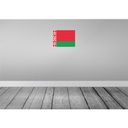[LA-119362-H] Holzschild 30x40 cm Weißrussland Belarus Flagge Fahne Wappen Bild 2