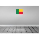 [LA-119365-H] Holzschild 30x40 cm Benins Benin Flagge Fahne Wappen Bild 2