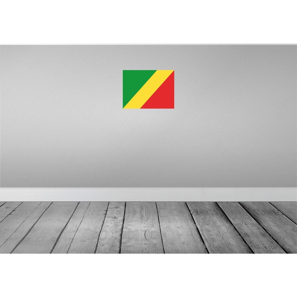 [LA-119390] Blechschild 30x40 cm Kongo the Congo Flagge Fahne Wappen Bild 2