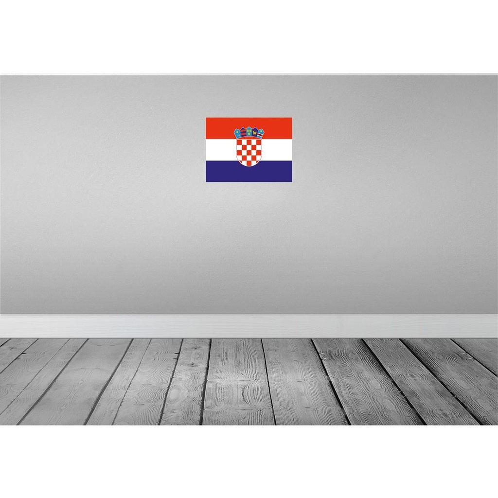 [LA-119393] Blechschild 30x40 cm Kroatiens Croatia Flagge Fahne Wappen Bild 2