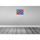 [LA-119397-H] Holzschild 30x40 cm DR Kongo democratic Congo Flagge Fahne Wappen Bild 2