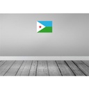 [LA-119399-H] Holzschild 30x40 cm Dschibutis Djibouti Flagge Fahne Wappen Bild 2