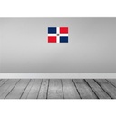 [LA-119401] Blechschild 30x40 cm Dominikanische Republik Flagge Fahne Wappen Bild 2