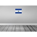 [LA-119405-H] Holzschild 30x40 cm El Salvadors Salvador Flagge Fahne Wappen Bild 2