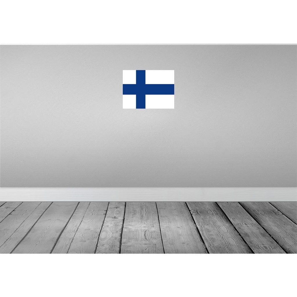 [LA-119414] Blechschild 30x40 cm Finnlands Finland Flagge Fahne Wappen Bild 2