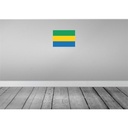 [LA-119417] Blechschild 30x40 cm Gabuns Gabon Flagge Fahne Wappen Bild 2