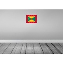 [LA-119425-H] Holzschild 30x40 cm Grenadas Grenada Flagge Fahne Wappen Bild 2
