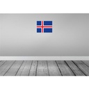 [LA-119437-H] Holzschild 30x40 cm Islands Iceland Flagge Fahne Wappen Bild 2