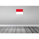 [LA-119439-H] Holzschild 30x40 cm Indonesiens Indonesia Flagge Fahne Wappen Bild 2