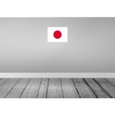 [LA-119447] Blechschild 30x40 cm Japans Japan Flagge Fahne Wappen Bild 2