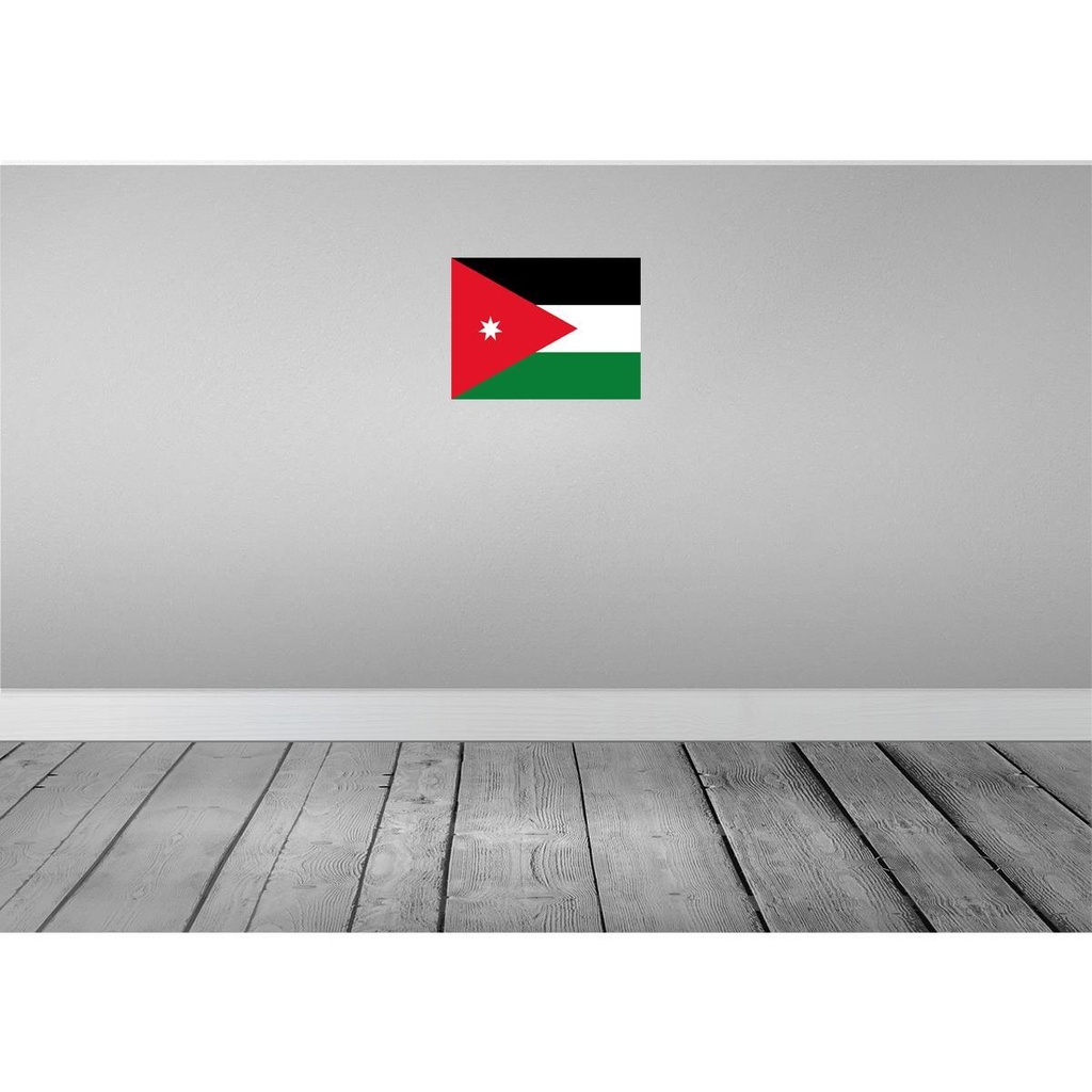 [LA-119449-H] Holzschild 30x40 cm Jordaniens Jordan Flagge Fahne Wappen Bild 2