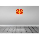 [LA-119465-H] Holzschild 30x40 cm Mazedoniens Macedonia Flagge Fahne Wappen Bild 2