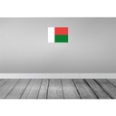 [LA-119466] Blechschild 30x40 cm Madagaskars Madagascar Flagge Fahne Wappen Bild 2