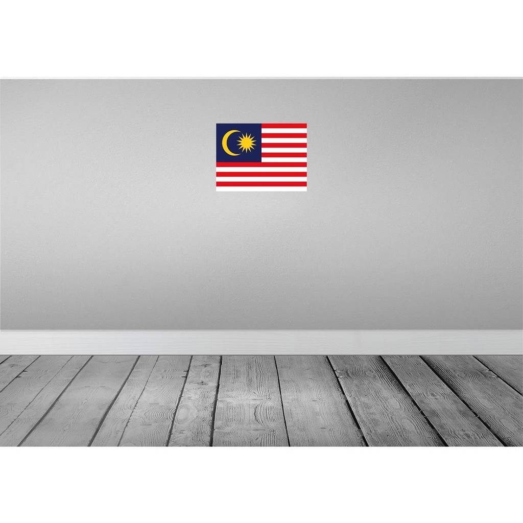 [LA-119467] Blechschild 30x40 cm Malaysias Malaysia Flagge Fahne Wappen Bild 2