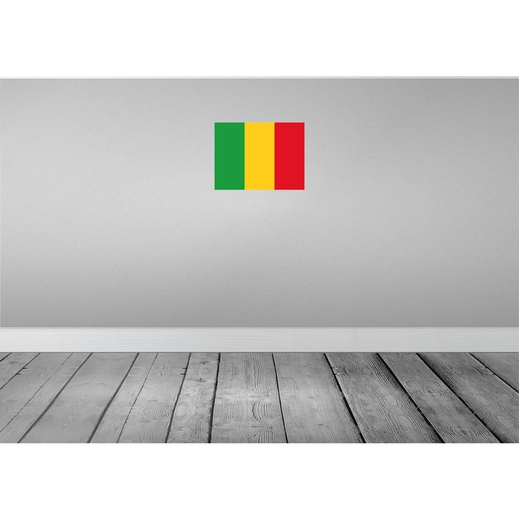 [LA-119470-H] Holzschild 30x40 cm Malis Mali Flagge Fahne Wappen Bild 2