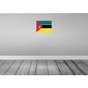 [LA-119482] Blechschild 30x40 cm Mosambiks Mozambique Flagge Fahne Wappen Bild 2
