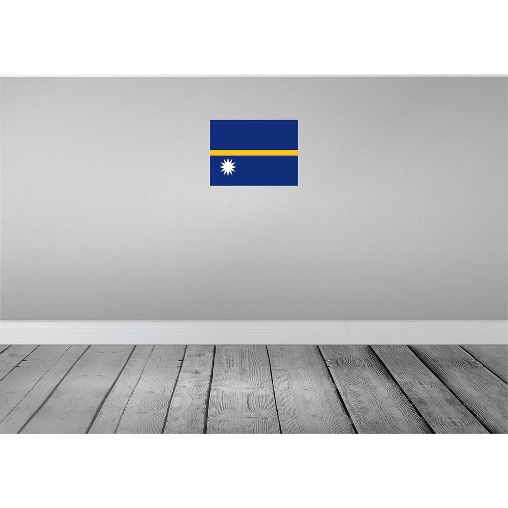 [LA-119485] Blechschild 30x40 cm Naurus Nauru Flagge Fahne Wappen Bild 2