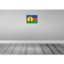 [LA-119488-H] Holzschild 30x40 cm Neukaledonien New Caledonia Flagge Fahne Wappen Bild 2